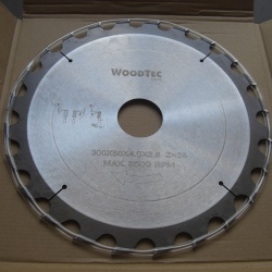 Пила дисковая Ø300 х 50 х 3,4/2,2 Z24 WZ WoodTec